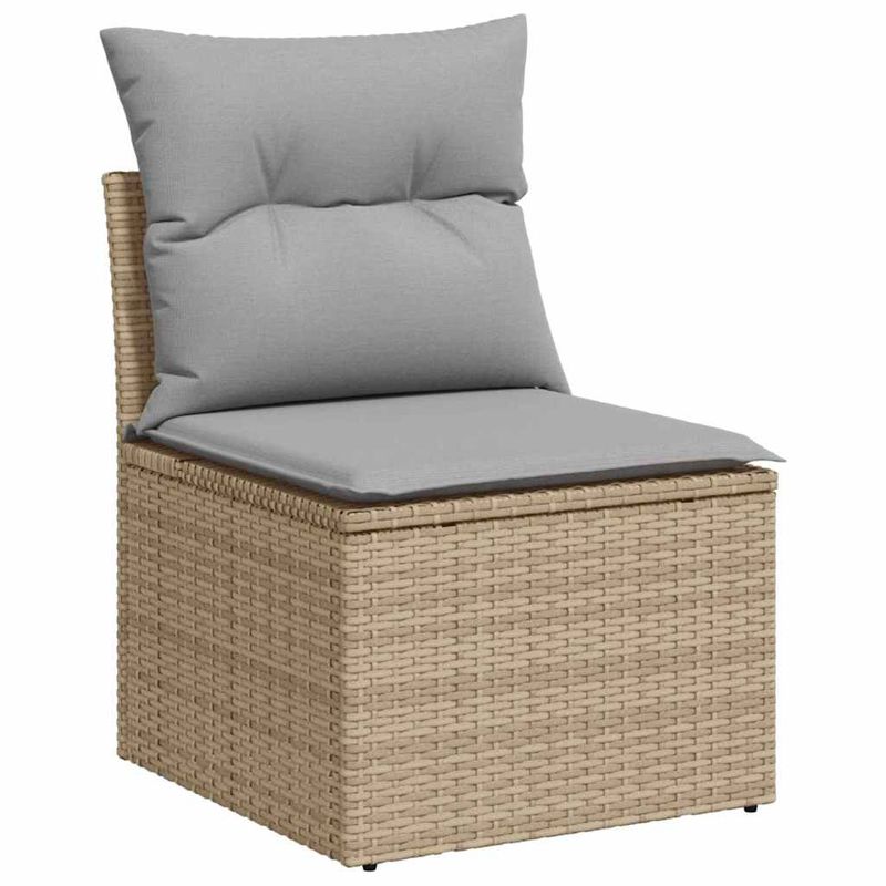 Casa si Gradina - Gradina si terasa - Mobilier exterior - Canapele si fotolii gradina - Set de canapele pentru gradina 8 pcs Bej si gri deschis - Infinity.ro