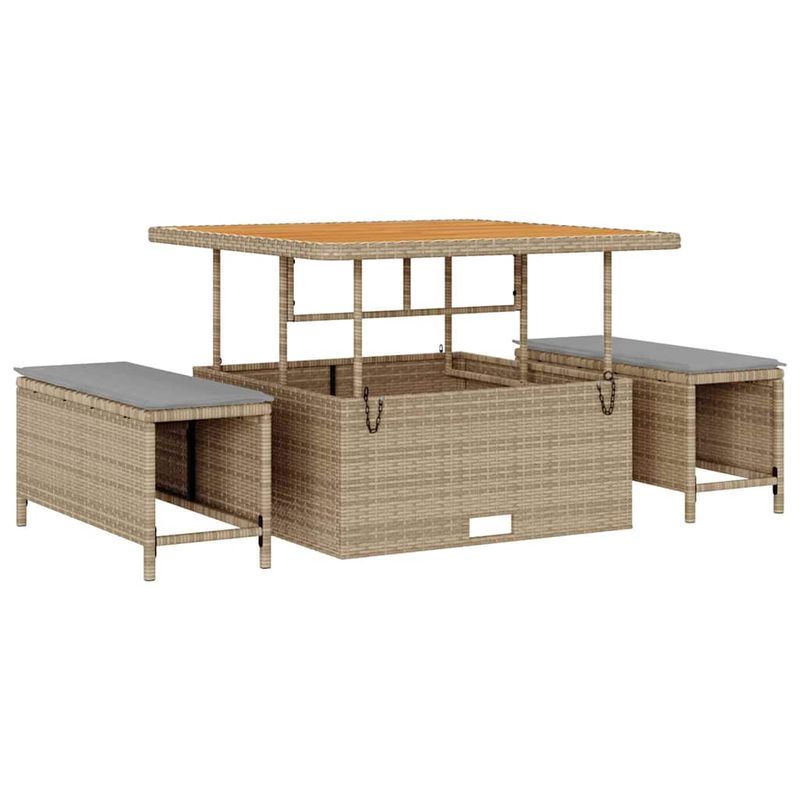 Casa si Gradina - Gradina si terasa - Mobilier exterior - Canapele si fotolii gradina - Set de canapele pentru gradina 8 pcs Bej si gri deschis - Infinity.ro