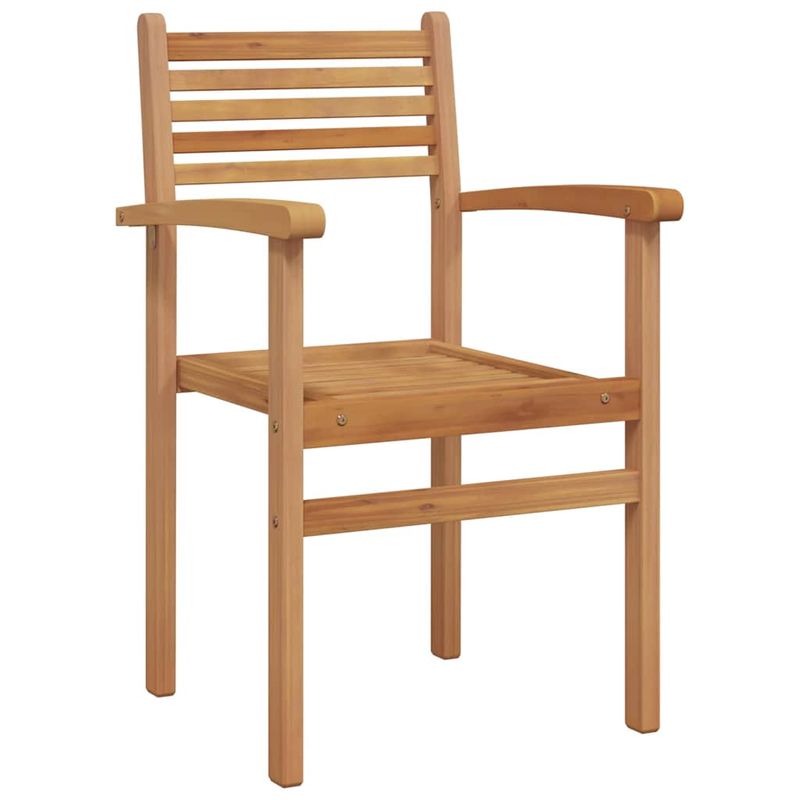 Casa si Gradina - Gradina si terasa - Mobilier exterior - Scaune si sezlonguri gradina - Scaune de gradina stivuibile 4 pcs Maro 55.5 x 55.5 x 90 cm - Infinity.ro