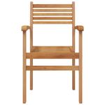 Casa si Gradina - Gradina si terasa - Mobilier exterior - Scaune si sezlonguri gradina - Scaune de gradina stivuibile 4 pcs Maro 55.5 x 55.5 x 90 cm - Infinity.ro
