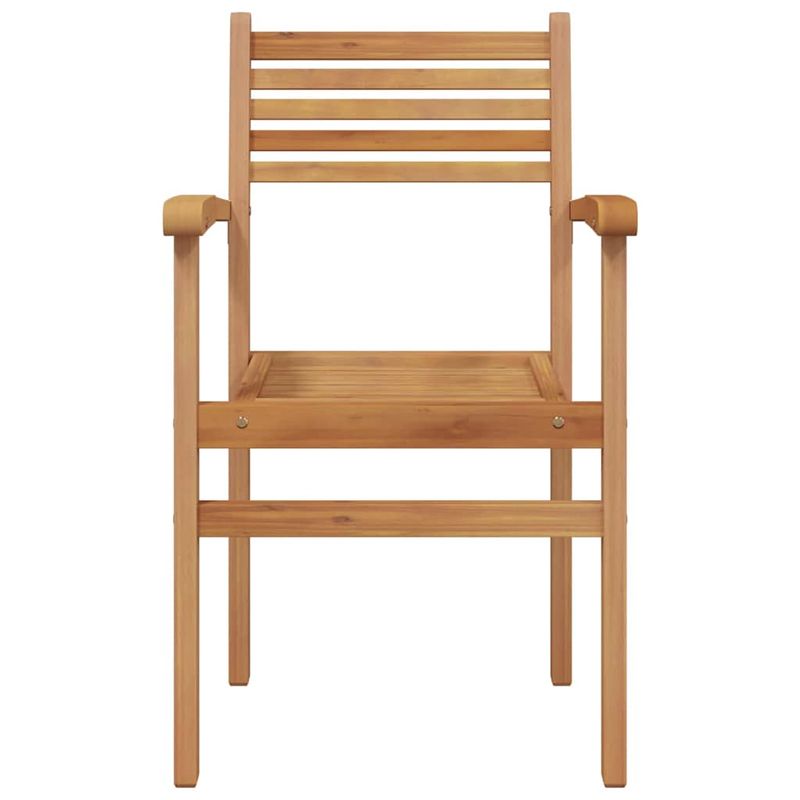 Casa si Gradina - Gradina si terasa - Mobilier exterior - Scaune si sezlonguri gradina - Scaune de gradina stivuibile 4 pcs Maro 55.5 x 55.5 x 90 cm - Infinity.ro