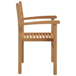 Casa si Gradina - Gradina si terasa - Mobilier exterior - Scaune si sezlonguri gradina - Scaune de gradina stivuibile 4 pcs Maro 55.5 x 55.5 x 90 cm - Infinity.ro