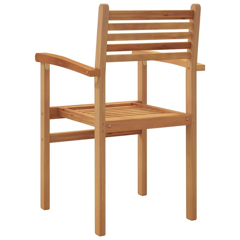 Casa si Gradina - Gradina si terasa - Mobilier exterior - Scaune si sezlonguri gradina - Scaune de gradina stivuibile 4 pcs Maro 55.5 x 55.5 x 90 cm - Infinity.ro