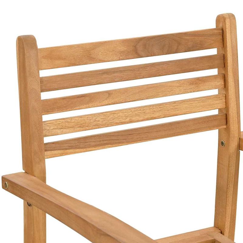 Casa si Gradina - Gradina si terasa - Mobilier exterior - Scaune si sezlonguri gradina - Scaune de gradina stivuibile 4 pcs Maro 55.5 x 55.5 x 90 cm - Infinity.ro