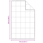 Casa si Gradina - Textile si covoare - Perne si pilote - Pilote - Pilota Altele cu perna 2 pcs Alb 135 x 220 cm Jos - Infinity.ro