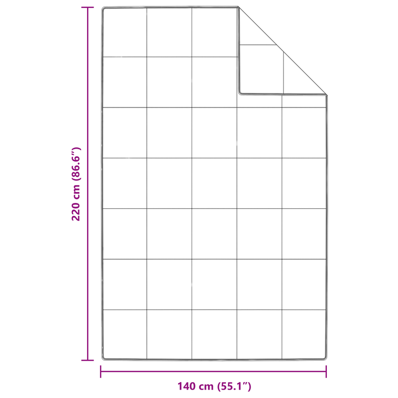 Casa si Gradina - Textile si covoare - Perne si pilote - Pilote - Pilota Altele cu perna 2 pcs Alb 140 x 220 cm Jos - Infinity.ro