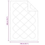 Casa si Gradina - Textile si covoare - Pături și cuverturi - Pături - Pilota cu perna 2 pcs Alb 140 x 200 cm Microfibra - Infinity.ro
