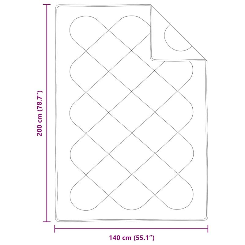 Casa si Gradina - Textile si covoare - Pături și cuverturi - Pături - Pilota cu perna 2 pcs Alb 140 x 200 cm Microfibra - Infinity.ro