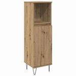 Casa si Gradina - Mobilier - Seturi de mobilier - Seturi baie - Set de Mobilier pentru Baie in Trei Piese Stejar Artizanal Lemn Prelucrat - Infinity.ro