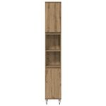 Casa si Gradina - Mobilier - Seturi de mobilier - Seturi baie - Set de Mobilier pentru Baie in Trei Piese Stejar Artizanal Lemn Prelucrat - Infinity.ro