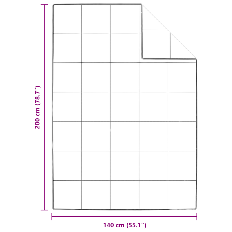 Casa si Gradina - Textile si covoare - Perne si pilote - Pilote - Pilota Altele cu perna 2 pcs Alb 140 x 200 cm Jos - Infinity.ro