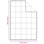 Casa si Gradina - Textile si covoare - Pături și cuverturi - Pături - Pilota Altele cu perna 2 pcs Alb 135 x 200 cm Jos - Infinity.ro