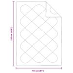 Casa si Gradina - Textile si covoare - Pături și cuverturi - Pături - Duvet cu Perne Altele cu perna 2 pcs Alb 155 x 220 cm Microfibra - Infinity.ro