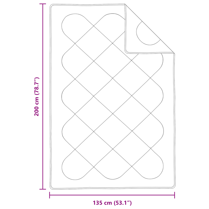 Casa si Gradina - Textile si covoare - Pături și cuverturi - Pături - Perna cu duvet de vara Altele 2 pcs Alb 135 x 200 cm Microfibra - Infinity.ro
