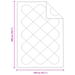 Casa si Gradina - Textile si covoare - Perne si pilote - Pilote - Duvet 2 in 1 cu perna 2 pcs Alb 140 x 200 cm Microfibra - Infinity.ro