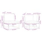 Casa si Gradina - Gradina si terasa - Mobilier exterior - Seturi mobila gradina - Set de canapele pentru gradina cu perna cu perna 13 pcs Negru Aluminiu - Infinity.ro
