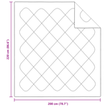 Casa si Gradina - Textile si covoare - Pături și cuverturi - Pături - Pilota cu perna 3 pcs Alb 200 x 220 cm Microfibra - Infinity.ro