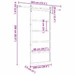 Casa si Gradina - Constructii - Usi interior, exterior si garaj - Usi interior - Usa glisanta Maro 100 x 208 cm Lemn masiv de pin - Infinity.ro