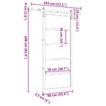 Casa si Gradina - Constructii - Usi interior, exterior si garaj - Usi interior - Usa glisanta Maro 90 x 208 cm Lemn masiv de pin - Infinity.ro