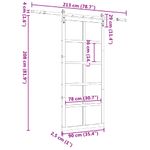 Casa si Gradina - Constructii - Usi interior, exterior si garaj - Usi interior - Usa glisanta Maro 90 x 208 cm Lemn masiv de pin - Infinity.ro