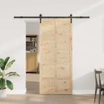 Casa si Gradina - Constructii - Usi interior, exterior si garaj - Usi interior - Usa glisanta Maro 90 x 208 cm Lemn masiv de pin - Infinity.ro