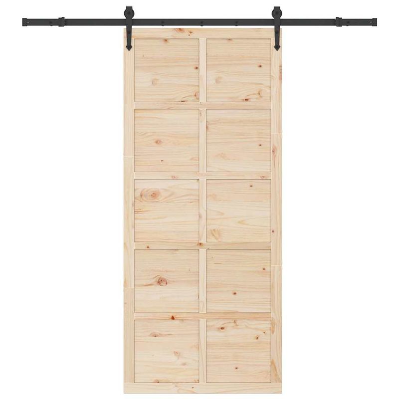 Casa si Gradina - Constructii - Usi interior, exterior si garaj - Usi interior - Usa glisanta Maro 90 x 208 cm Lemn masiv de pin - Infinity.ro