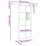 Casa si Gradina - Constructii - Usi interior, exterior si garaj - Usi interior - Usa glisanta Maro 80 x 208 cm Lemn masiv de pin - Infinity.ro