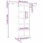 Casa si Gradina - Constructii - Usi interior, exterior si garaj - Usi garaj - Usa glisanta Maro 80 x 208 cm Lemn masiv de pin - Infinity.ro