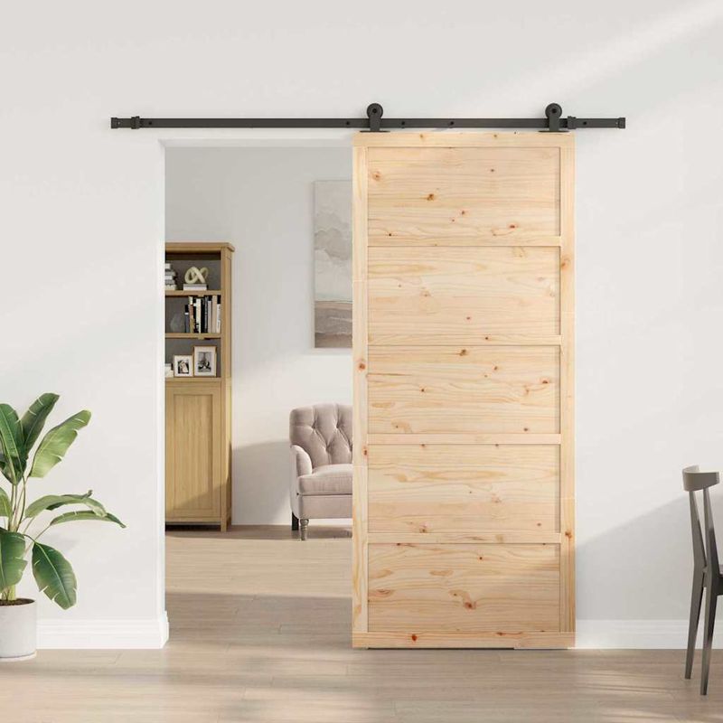 Casa si Gradina - Constructii - Usi interior, exterior si garaj - Usi interior - Usa glisanta Maro 90 x 208 cm Lemn masiv de pin - Infinity.ro