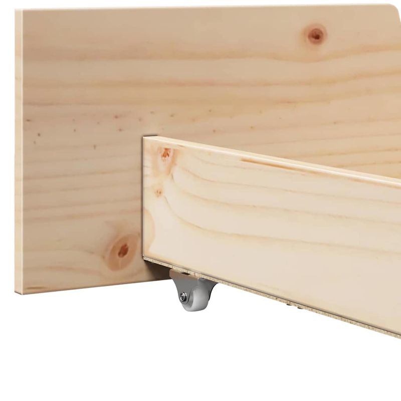 Casa si Gradina - Mobilier - Paturi si accesorii - Paturi - Cadru de pat cu sertar cu headboard cu depozitare Maro 150 x 200 cm Lemn de brad solid - Infinity.ro