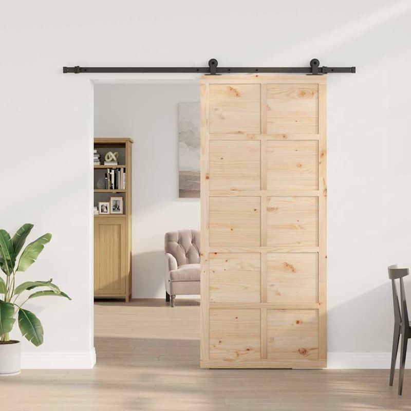Casa si Gradina - Constructii - Usi interior, exterior si garaj - Usi interior - Usa glisanta Maro 90 x 208 cm Lemn masiv de pin - Infinity.ro