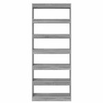 Casa si Gradina - Mobilier - Biblioteci si rafturi - Biblioteci - Biblioteca cu raft Altele sonoma gri 80 x 30 x 198 cm Lemn compozit - Infinity.ro