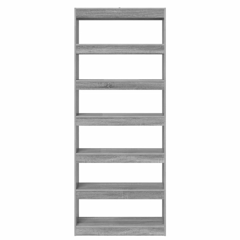 Casa si Gradina - Mobilier - Biblioteci si rafturi - Biblioteci - Biblioteca cu raft Altele sonoma gri 80 x 30 x 198 cm Lemn compozit - Infinity.ro