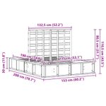 Casa si Gradina - Mobilier - Paturi si accesorii - Paturi - Cadru de pat Maro ceruit 135 x 190 cm - Infinity.ro