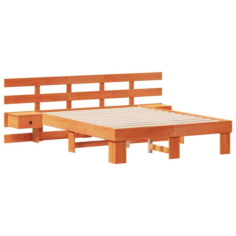 Casa si Gradina - Mobilier - Paturi si accesorii - Paturi - Cadru de pat cu sertar Maro 120 x 200 cm - Infinity.ro