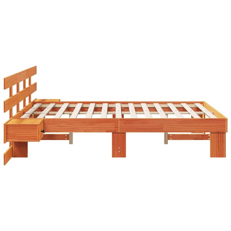 Casa si Gradina - Mobilier - Paturi si accesorii - Paturi - Cadru de pat cu sertar Maro 120 x 200 cm - Infinity.ro