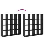 Casa si Gradina - Mobilier - Biblioteci si rafturi - Biblioteci - Dulap pentru carti Stejar negru 137.5 x 29 x 137.5 cm - Infinity.ro