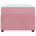 Casa si Gradina - Mobilier - Paturi si accesorii - Paturi - Cadru de pat cu saltea Altele Roz 90 x 190 cm Catifea - Infinity.ro