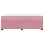 Casa si Gradina - Mobilier - Paturi si accesorii - Paturi - Cadru de pat cu saltea Altele Roz 90 x 190 cm Catifea - Infinity.ro
