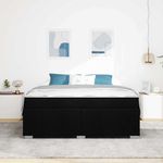Casa si Gradina - Mobilier - Paturi si accesorii - Paturi - Cadru de pat Negru 180 x 200 cm tesatura - Infinity.ro