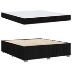 Casa si Gradina - Mobilier - Paturi si accesorii - Paturi - Cadru de pat Negru 180 x 200 cm tesatura - Infinity.ro