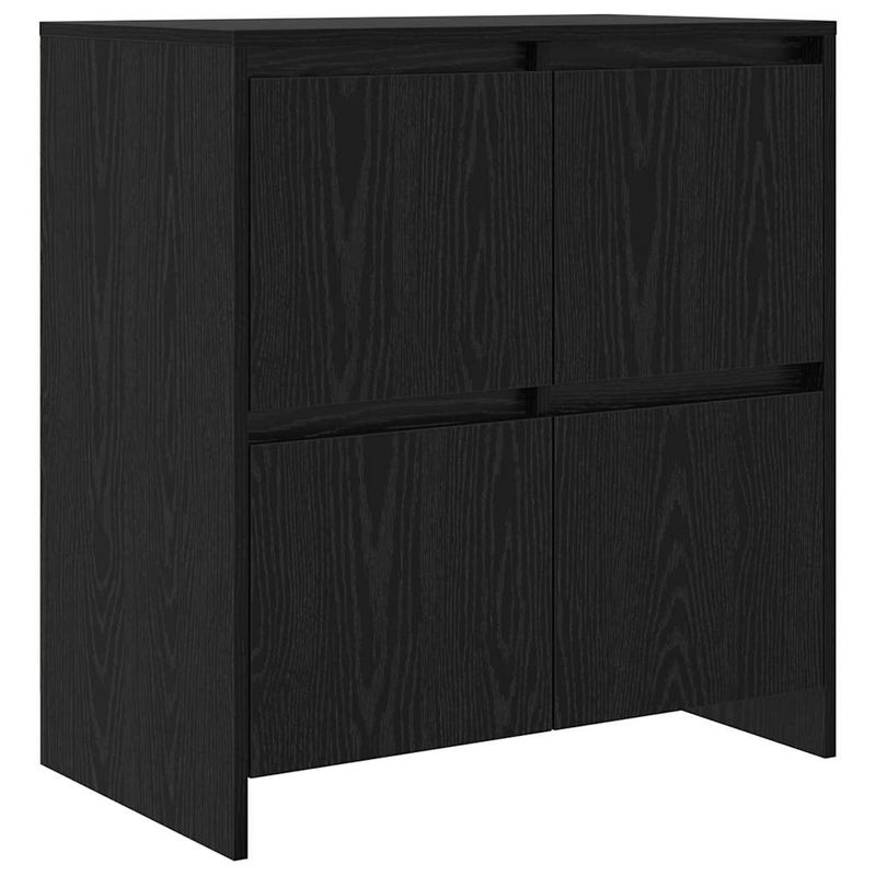 Casa si Gradina - Mobilier - Comode si corpuri - Comode - Bufet cu raft cu usa 2 pcs Stejar negru 70 x 41 x 75 cm Lemn compozit - Infinity.ro