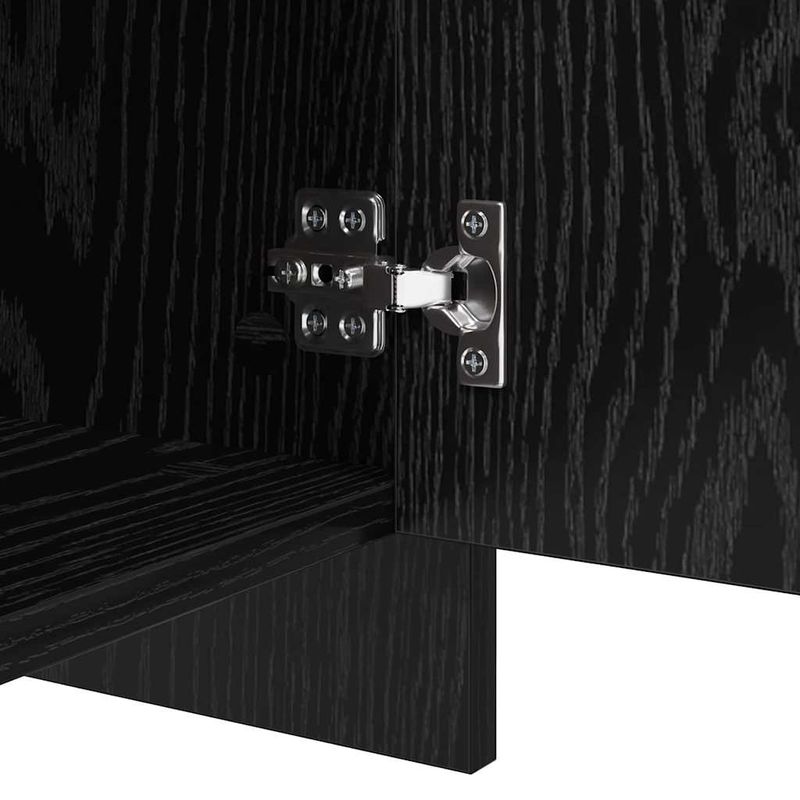 Casa si Gradina - Mobilier - Comode si corpuri - Comode - Bufet cu raft cu usa 2 pcs Stejar negru 70 x 41 x 75 cm Lemn compozit - Infinity.ro