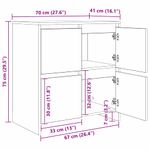 Casa si Gradina - Mobilier - Comode si corpuri - Comode - Bufet cu raft cu usa 2 pcs Stejar negru 70 x 41 x 75 cm Lemn compozit - Infinity.ro