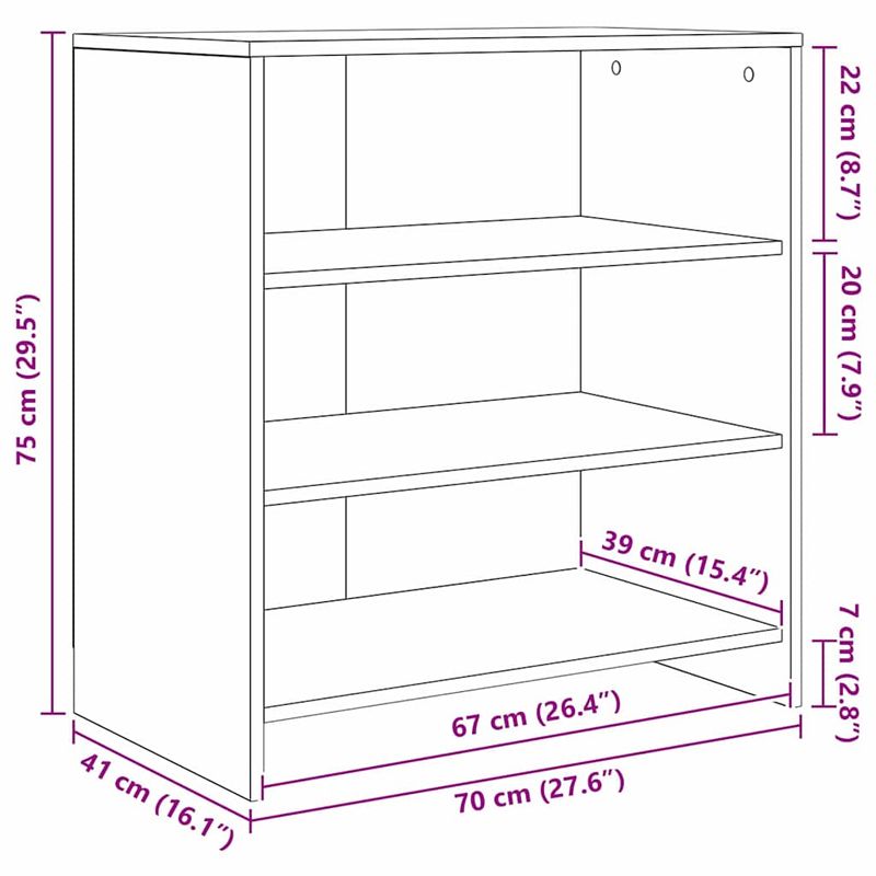 Casa si Gradina - Mobilier - Comode si corpuri - Comode - Bufet cu raft cu usa 2 pcs Stejar negru 70 x 41 x 75 cm Lemn compozit - Infinity.ro