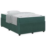 Casa si Gradina - Mobilier - Paturi si accesorii - Paturi - Cadru de pat cu saltea Altele Verde inchis 120 x 200 cm Catifea - Infinity.ro