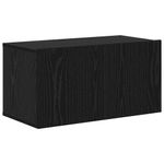Casa si Gradina - Mobilier - Comode si corpuri - Comode - Set comoda TV cu raft Pe perete Altele 8 pcs Stejar negru 30.5 x 30 x 90 cm - Infinity.ro