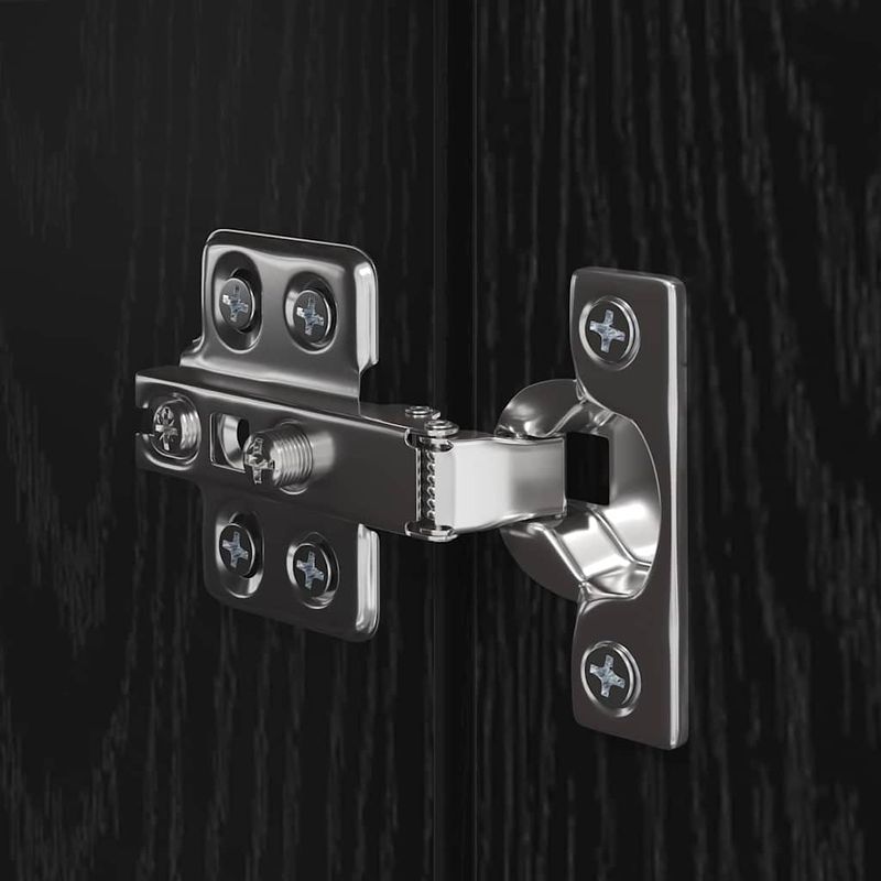 Casa si Gradina - Mobilier - Comode si corpuri - Comode - Set comoda TV cu raft Pe perete Altele 8 pcs Stejar negru 30.5 x 30 x 90 cm - Infinity.ro