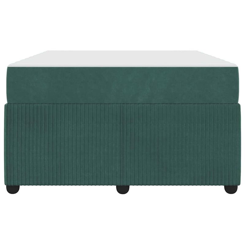 Casa si Gradina - Mobilier - Paturi si accesorii - Paturi - Cadru de pat cu saltea Altele Verde inchis 120 x 200 cm Catifea - Infinity.ro