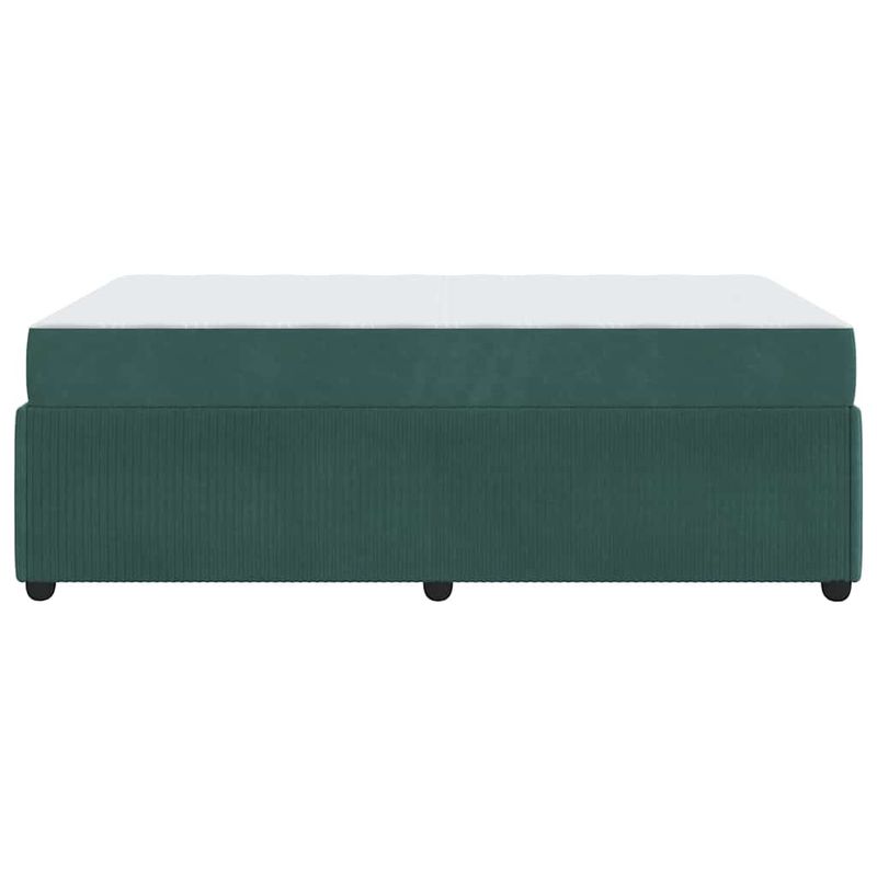 Casa si Gradina - Mobilier - Paturi si accesorii - Paturi - Cadru de pat cu saltea Altele Verde inchis 120 x 200 cm Catifea - Infinity.ro